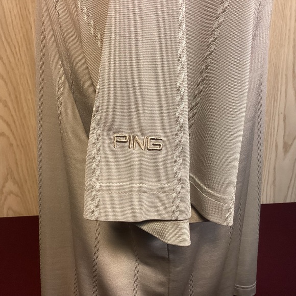 Ping Mens Golf Polo Shirt Size Large color silver - Picture 5 of 11